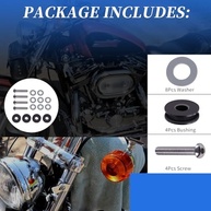 Kit Ferragens Para-brisa Harley Davidson FLSTC/FLS 1986-2017 - Fixação Segura e Fácil Instalação - imagem 5