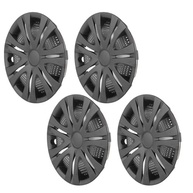 Jogo 4 Calotas Aro 13 Preto Fosco LiebeWH para Fiat Panda, Seat Ibiza e Outros - Design Premium e Proteção - imagem 2