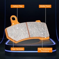 Pastilhas de Freio Fibra de Carbono para Harley Davidson Road King, Electra Glide, Road Glide (2008-2024) - Segurança e Performance Superior - imagem 4