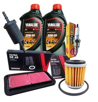 Kit Revisão Completa Yamaha Fazer 250 2018-2023: Óleo Yamalube 20W50 + Filtros + Vela NGK - imagem 1