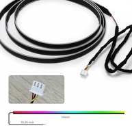 Fita de LED Dreamcolor 35,5cm para Interior de Carro com Controle Master - Iluminação Ambiente Moderna - imagem 3
