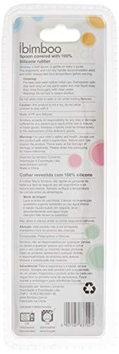 Colher de Silicone Flexível Ibimboo Azul - Segura, Macia e Livre de BPA para Bebês - imagem 4