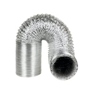 Duto Aluminizado Flexível 125mm Sem Isolamento - 5 Metros | Ideal para Cozinhas, Ar Condicionado e Exaustores - imagem 1