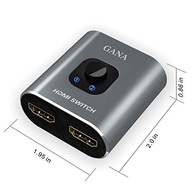 Interruptor HDMI 4K Bidirecional GANA: Conecte 2 Fontes a 1 Monitor ou 1 Fonte a 2 Monitores - imagem 4