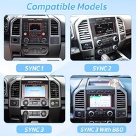 Central Multimídia Android 13 12.1" Tesla Style para Ford F150/F250/F350 (2015-2022) com Snapdragon, Carplay & Android Auto - imagem 3