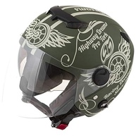 Capacete Aberto Pro Tork New Atomic Highway Dreams Fosco Verde Tam. 56 - Estilo e Segurança - imagem 2