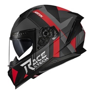 Capacete Race Tech Volt AbstraK com Óculos Integrado - Preto/Vermelho Fosco (Tamanho 58) - imagem 1