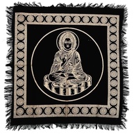 Toalha de Parede Wiccan Buda Dourado - 45,72 cm em Algodão com Franjas e Arte Manual - imagem 2
