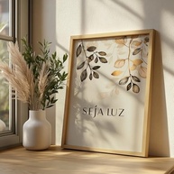 Quadro Decorativo Seja Luz com Moldura Dourada - Frase Motivacional Espiritualidade para Sala, Quarto e Escritório - imagem 4
