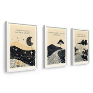Kit 3 Quadros Decorativos 18x24 cm - Frases Motivacionais para Sucesso e Realização de Sonhos - imagem 4