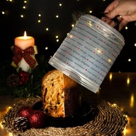 Porta Panetone e Chocotone Natalino Decorado - Plasútil PP BPA Free - imagem 5
