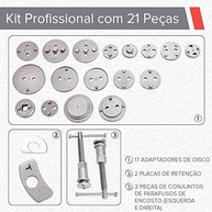 Kit 21 Peças Ferramentas Pressionar Êmbolo Pinça Freio Traseiro Lorben GT6162 - imagem 5
