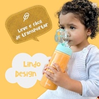 Garrafa Infantil Clingo Fresh em Alumínio 580ml com Canudo Seguro - Laranja - imagem 4