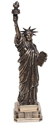Estátua da Liberdade em Bronze Fundido a Frio - 32 cm | Decoração e Presente Sofisticado - imagem 2