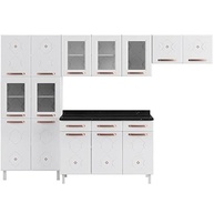 Cozinha Completa Mirage New 14 Portas 2 Gavetas 5 Vidros - Design Moderno e Funcionalidade Total - imagem 4