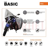 Capa de Moto Impermeável Tamanho G - Proteção Total Contra Chuva e Sol - imagem 3