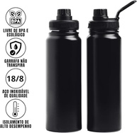 Garrafa Térmica Esportiva 800ml Aço Inox 304 - Mantém Frio por 12h e Quente por 8h com Tampa Antivazamento e Infusor de Frutas - imagem 5