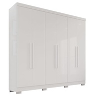 Guarda-Roupa Casal 6 Portas 2 Gavetas França Branco – Organização e Estilo no Dormitório - imagem 5