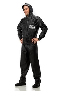 Capa de Chuva Pantaneiro 2701 PVC Impermeável Unissex Preta com Capuz - Tamanho GG - imagem 2