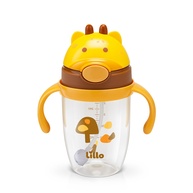 Copo Infantil com Canudo 300ml Girafa - Seguro, Ergonômico e Antivazamento - imagem 1