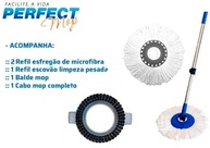 Balde Perfect Mop Pro 360° Giratório - Esfregão Inteligente com Sistema de Centrifugação para Limpeza Eficiente - imagem 4