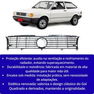 Grade Radiador Gol Quadrado 91-96 Preta - Encaixe Perfeito - imagem 4