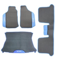 Tapete Automotivo Gol G5 ao G8: Kit Borracha 3 Peças + Porta Malas Impermeável Azul - imagem 3