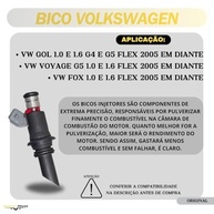 Bico Injetor VW Gol Fox Voyage 1.0/1.6 Flex 8v 2005+ IWP176 - Desempenho e Economia - imagem 3