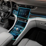 Película Protetora TPU Transparente para Jeep Grand Cherokee 2021-2024: Proteção e Estilo para seu Painel - imagem 1
