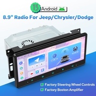Central Multimídia JOYING 22,6cm para Dodge Ram, Chrysler 300, Jeep Grand Cherokee - Plug and Play - imagem 3