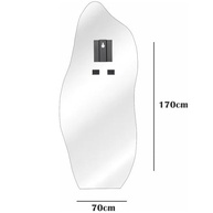 Espelho Grande Corpo Inteiro 170x70cm - Design Orgânico Luxo para Decoração de Quarto e Sala - imagem 2
