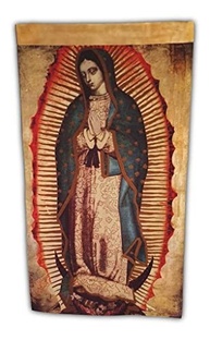 Imagem Nossa Senhora de Guadalupe 55x33 cm - Tecido de Alta Qualidade com Detalhes Vibrantes - imagem 2
