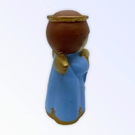 Anjo da Guarda em Resina Azul - Anjinho Rezando 7 cm | Proteção e Fé com Estilo - imagem 3