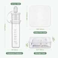 Haakaa Coletores de Colostro Silicone 4ml - 6 Unidades com Estojo - imagem 3