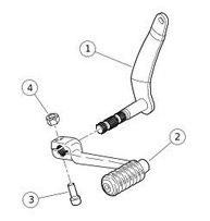 ONETK Braço de Câmbio Estendido Cromado para Harley Davidson Softail FL 2018-2021 - Mais Conforto e Estilo - imagem 4