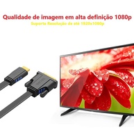 Cabo HDMI para DVI 24+1 Flat 12m: Imagem 1080p Cristalina com Contatos Ouro e Blindagem - imagem 5