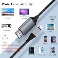Adaptador Lightning para HDMI: Conecte seu iPhone à TV em HD 1080p | Plug and Play - imagem 3