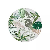 Prato Sobremesa Herbal Strip Alleanza - 6 Unidades | Cerâmica Premium com Design Moderno - imagem 2