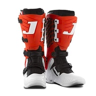 Bota Motocross Articulada Jett Hi-Vis Branca/Vermelha - Segurança e Performance Superior - imagem 1
