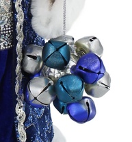 Papai Noel Azul Brilhante 40,64 cm - Estátua Natalina Decorativa Windy Hill - imagem 3