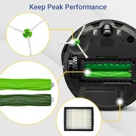 Kit de Acessórios para iRobot Roomba i1, i2, i3, i4, i5, i6, i7, i8, e5, e6 - Escova Principal + 5 Escovas Laterais e Filtros - imagem 4