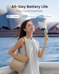 Gaiatop Mini Ventilador Portátil Recarregável 3 Velocidades - Ideal para Viagens e Maquiagem - imagem 5