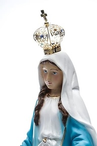 Imagem de Nossa Senhora das Graças em Gesso Resinado - 20 cm | Estátua Devocional com Detalhes Artísticos - imagem 4