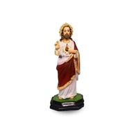 Imagem do Sagrado Coração de Jesus em Resina 15cm - Peça Artesanal para Decoração Religiosa - imagem 2