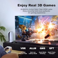 Cabo HDMI 2.1 Fibra Ótica Ativa 8K 48Gbps - Imagem Imersiva e Sem Lag - imagem 4