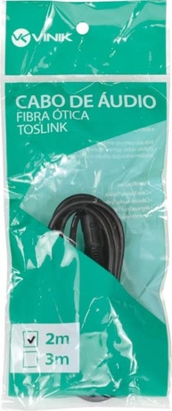 Cabo Óptico de Áudio Toslink Vinik 2 Metros (ATC-2) - Som Imersivo 7.1 - imagem 4