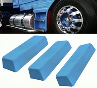 Kit 3 Pedras Azul Polimento 1300gr: Brilho Impecável para Rodas de Caminhão e Tanque - imagem 2