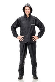 Conjunto Impermeável Pantaneiro Nylon Preto EX - Proteção Total! - imagem 1