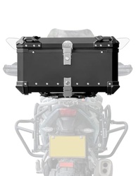 Baú Porta-Malas Moto 55L Alumínio Impermeável com Trava e Suporte Universal - imagem 1