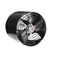 Exaustor Axial 20cm AR Bi-Volt Preto - Industrial Silencioso e Eficiente - imagem 1